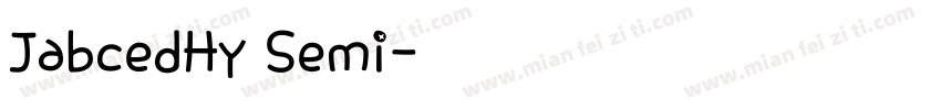 JabcedHy Semi字体转换